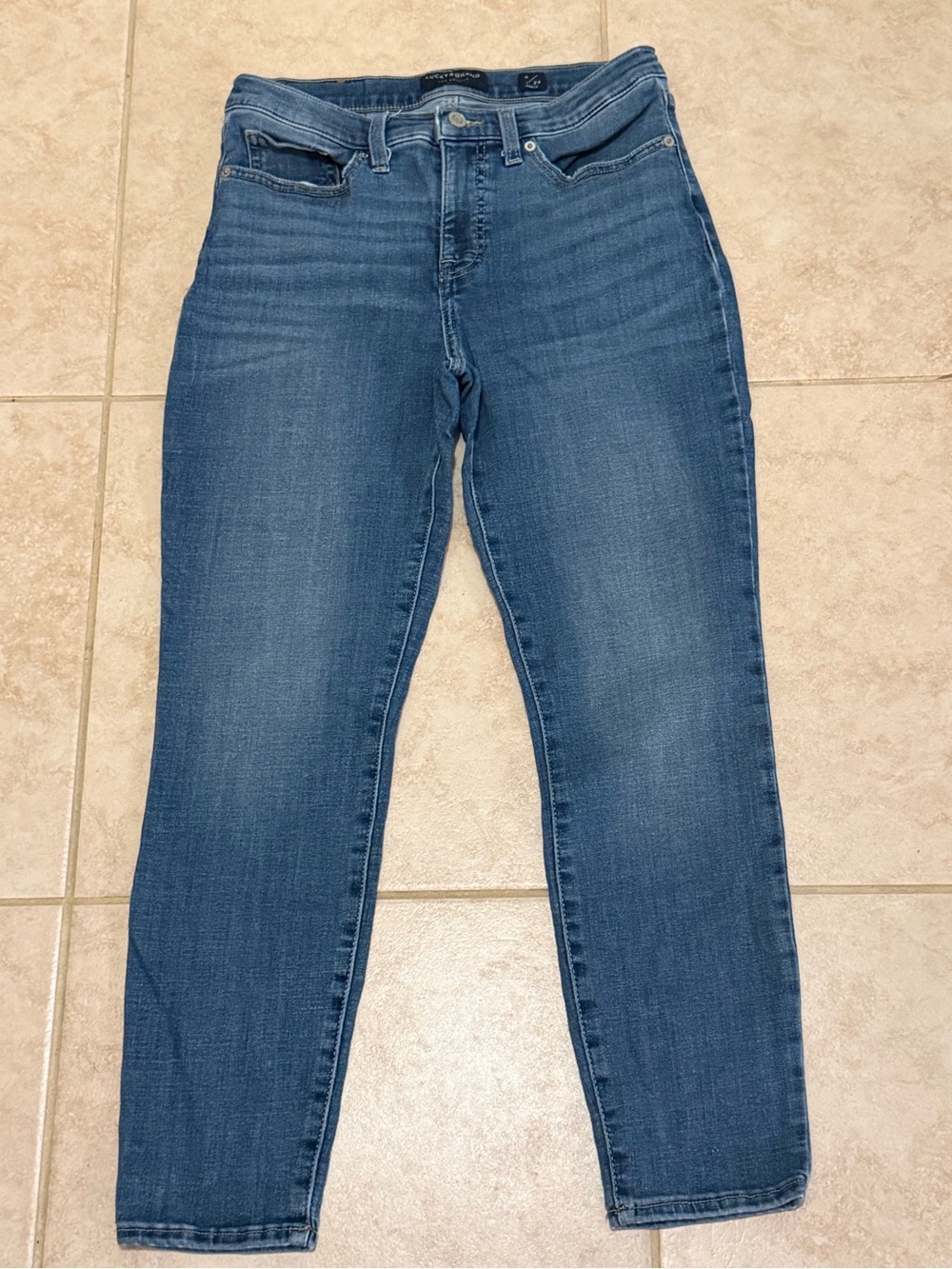Women's Lucky Brand Ava Mid Rise Skinny Jeans Size 8 / 29 Ankle